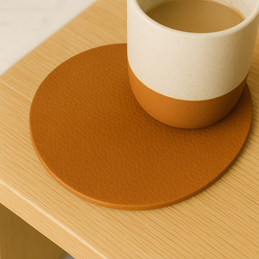 Yuvarlak Bardak Altlığı - taba