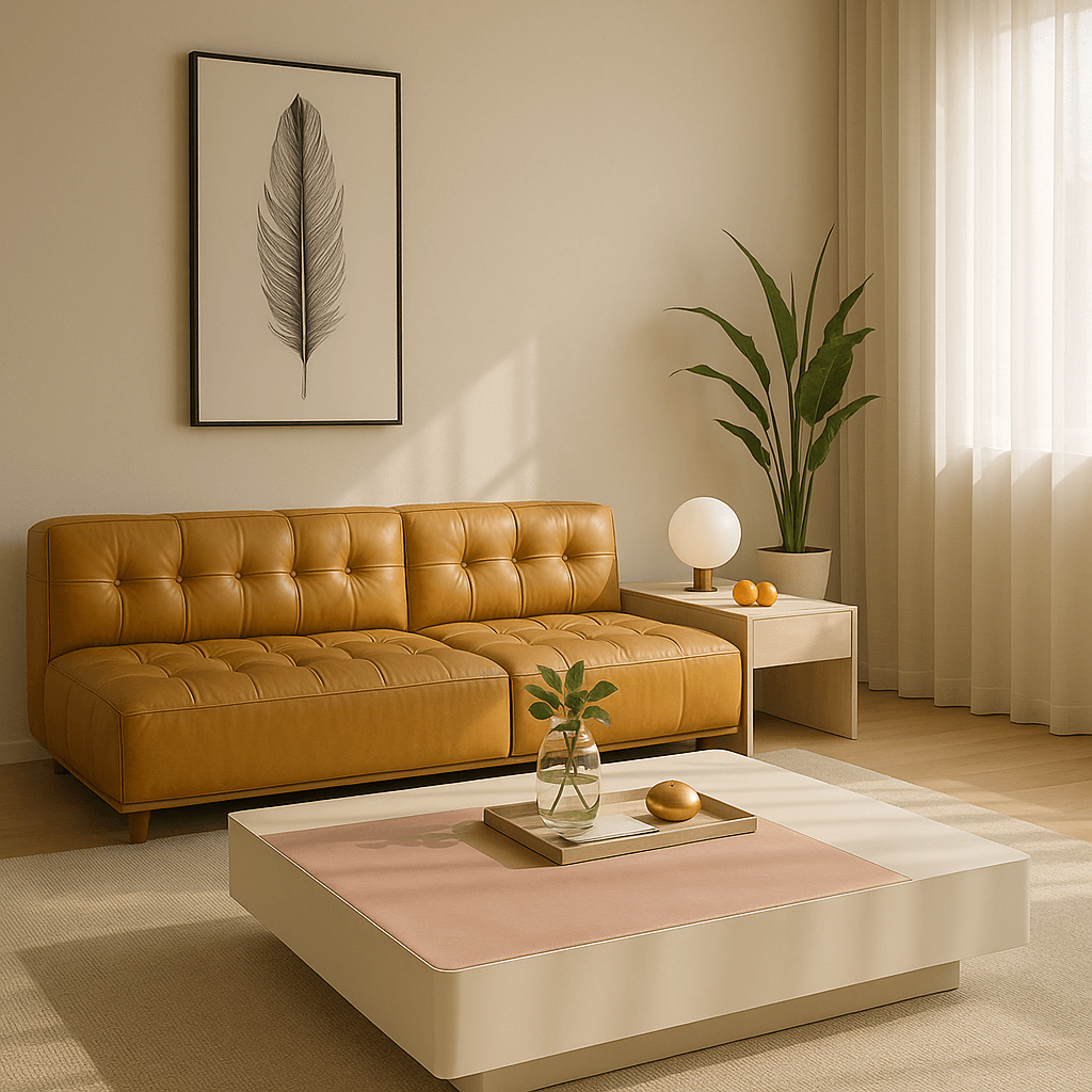 Pembe 60cm x 2600cm Home Office Masa Dekor - Modern Tasarım Şık Görünüm